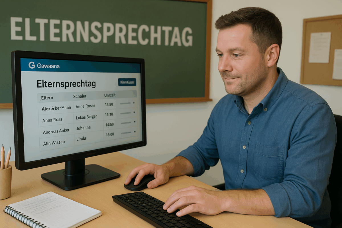 Elternsprechtag organisieren mit Gawaana